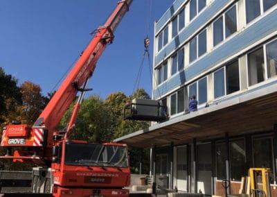Tresortransporte mit Kran
