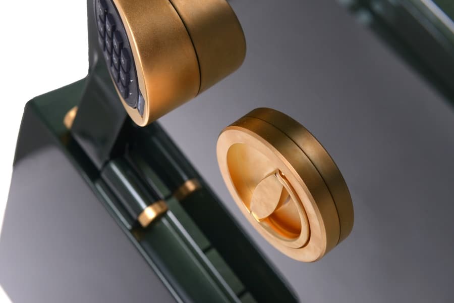 vergoldetes Verschlusssystem Luxus Safe
